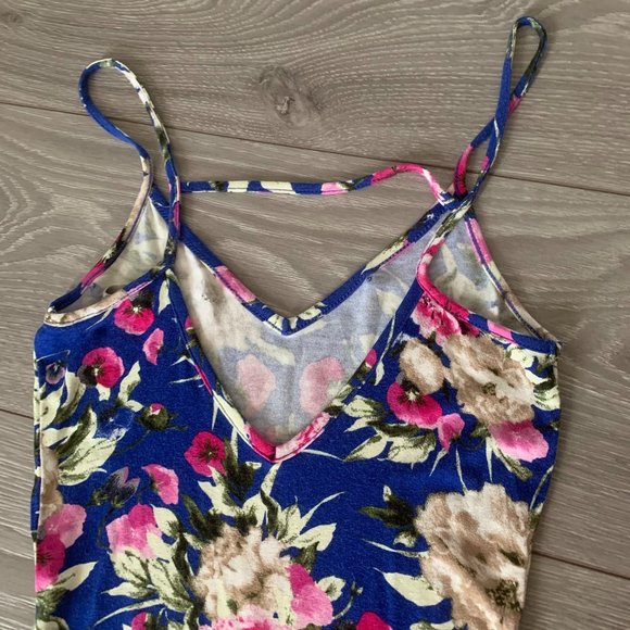 ASOS Petite Bodycon Maxi Dress Floral Print - Picture 7 of 7